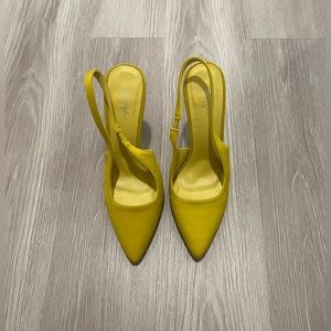 Nasty Gal Satin Sling Back Pumps